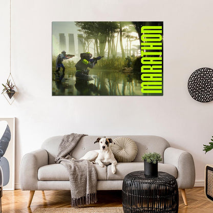 Marathon Game Tau Ceti IV  Sci-Fi Extraction Cinematic Wall Art Print Poster