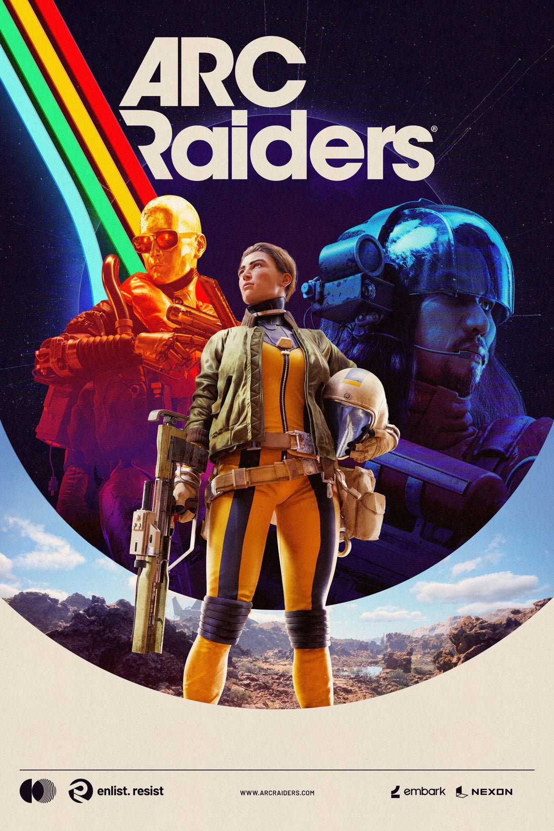 ARC Raiders Poster Epic Video Game Print Retro Wall Art Decor