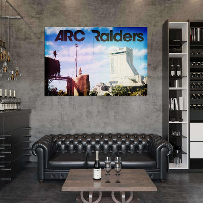 ARC Raiders Poster Concept Art Retro Sci-Fi Landscape Video Game Wall Decor