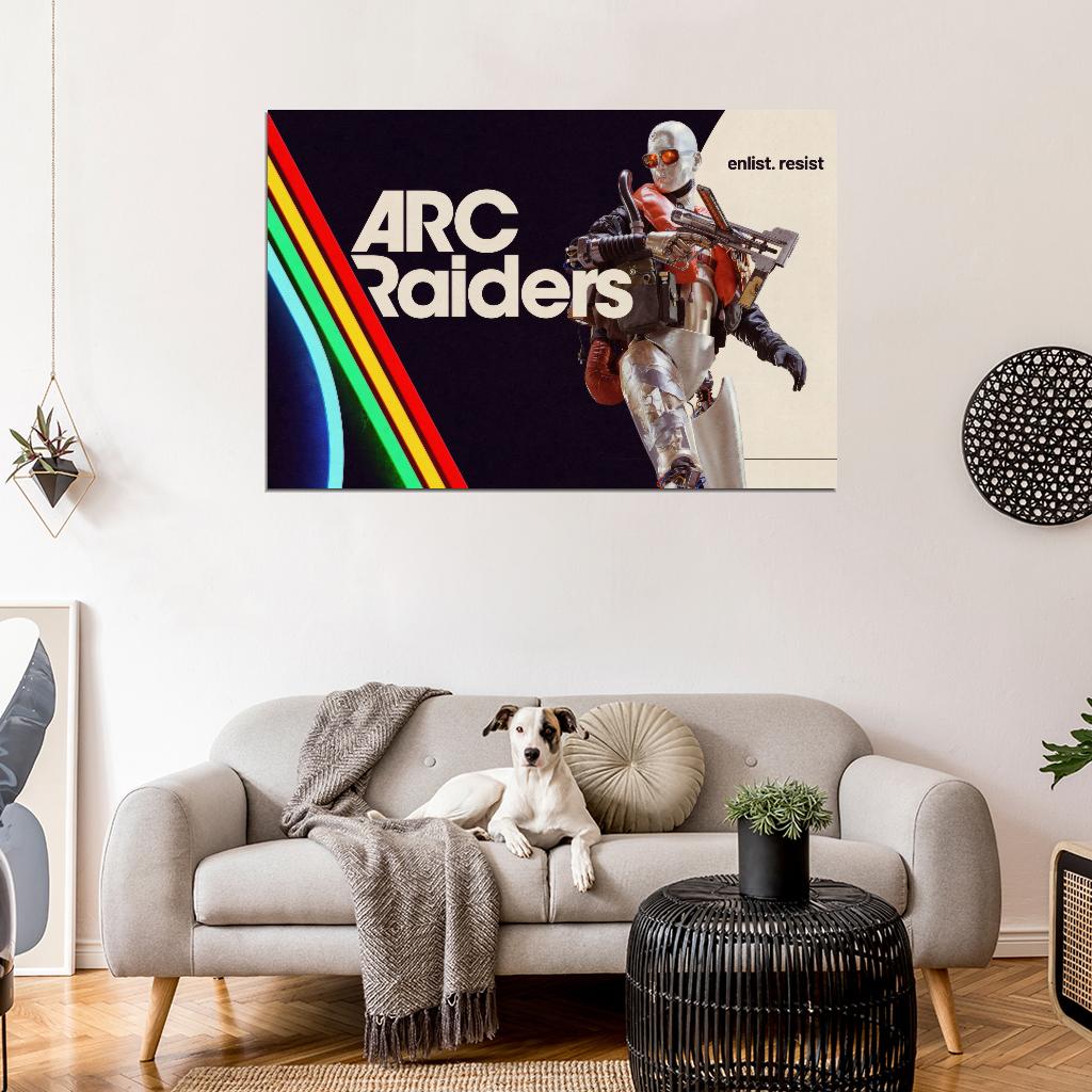 ARC Raiders Poster Gaming Art Character Video Game Premium Print Wall Decor