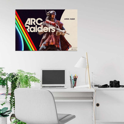 ARC Raiders Poster Character Raider Concept Art Sci-Fi Video Game Wall Decor