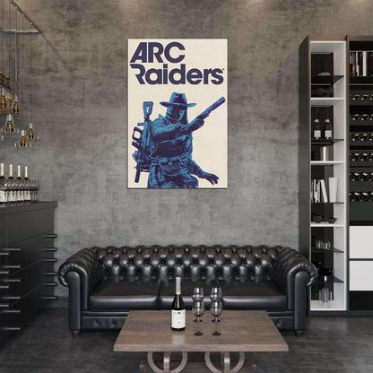 ARC Raiders Poster Cowboy Hat Raider Concept Art Sci-Fi Video Game Wall Decor