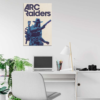 ARC Raiders Poster Cowboy Hat Raider Concept Art Sci-Fi Video Game Wall Decor