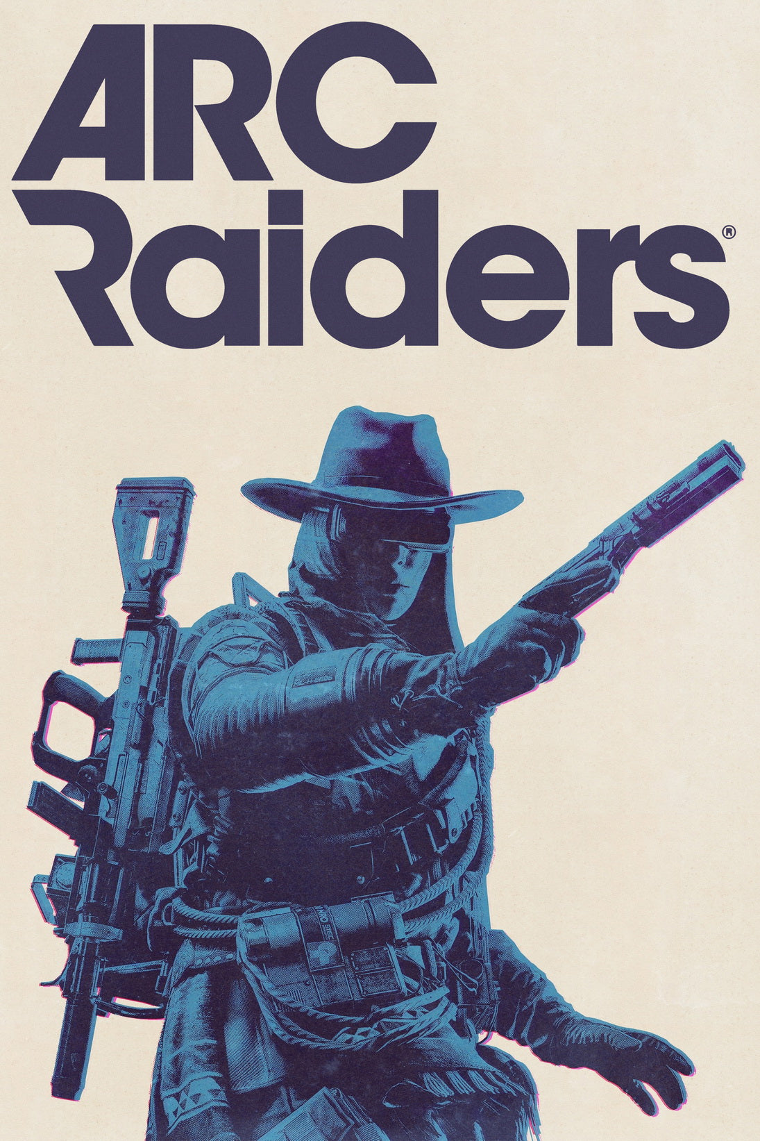 ARC Raiders Poster Cowboy Hat Raider Concept Art Sci-Fi Video Game Wall Decor