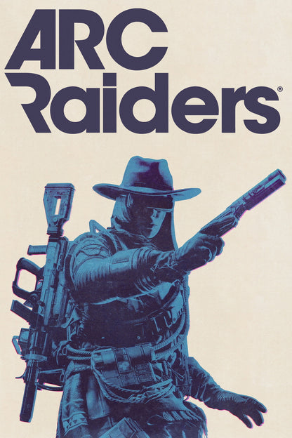 ARC Raiders Poster Cowboy Hat Raider Concept Art Sci-Fi Video Game Wall Decor