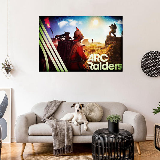 ARC Raiders Poster Retro Vintage Art Sci-Fi SFORZA Video Game Wall Decor
