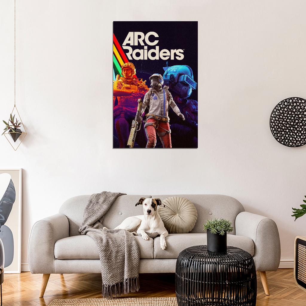 ARC Raiders Poster Epic Gaming Retro Sci-Fi Wall Decor