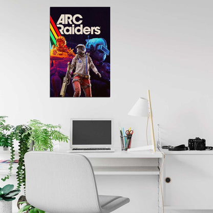 ARC Raiders Poster Epic Gaming Retro Sci-Fi Wall Decor