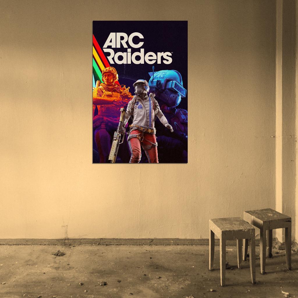 ARC Raiders Poster Epic Gaming Retro Sci-Fi Wall Decor